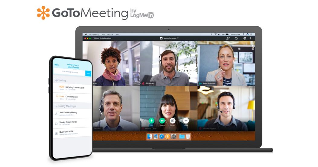 Audio e Vídeo Cinferência GotoMeeting by Logmein